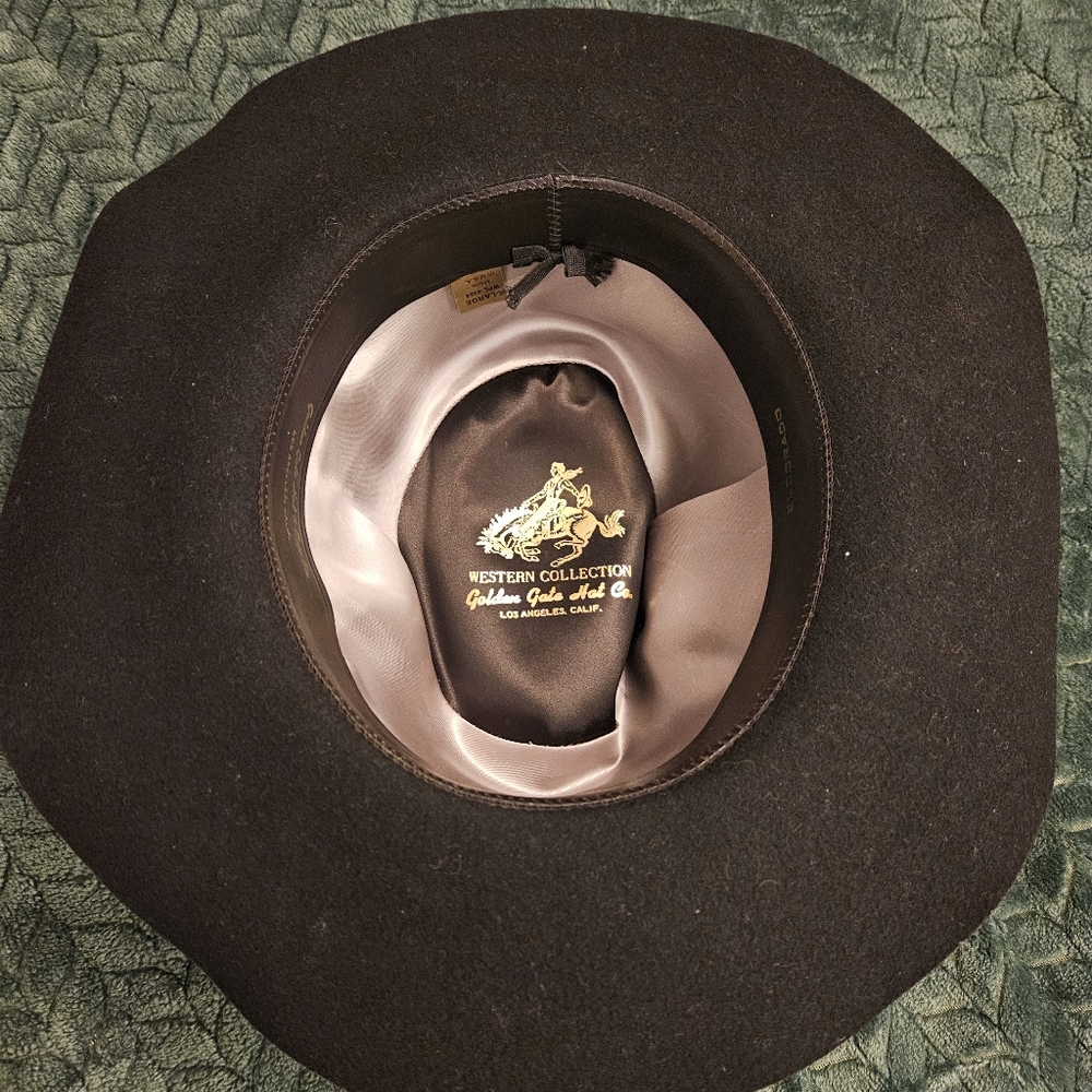 Mens Western "El Dorado" Wool Hat - Picture 3 of 9
